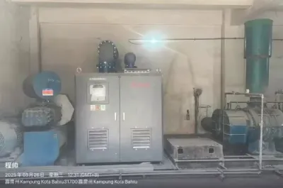 発電所の酸化ファンとしての3ローブルーツブロワー