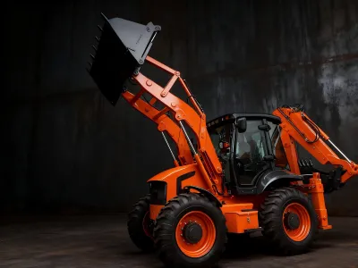 ローダー付きバックホー