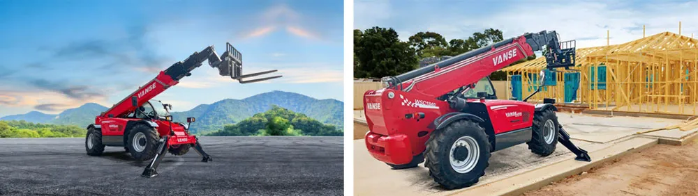 7メートル伸縮式フォークリフト