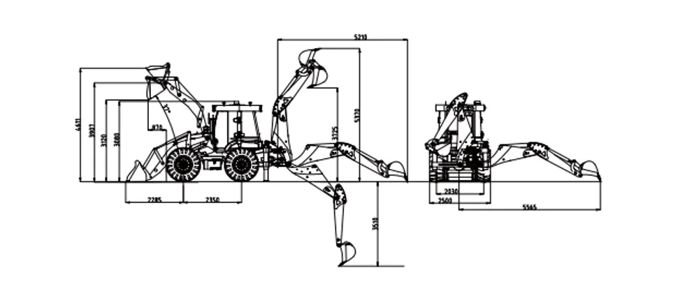 ローダーバックホー