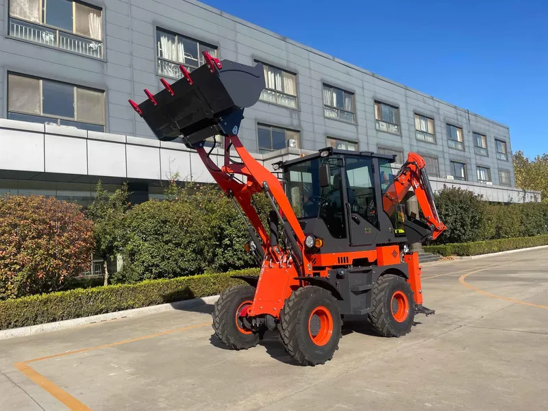 バックホー付きローダー