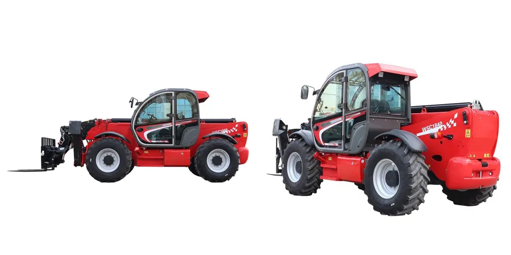 14メートル伸縮式フォークリフト